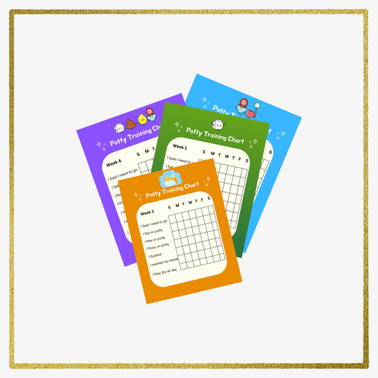 Potty training chart & success sticker: PDF