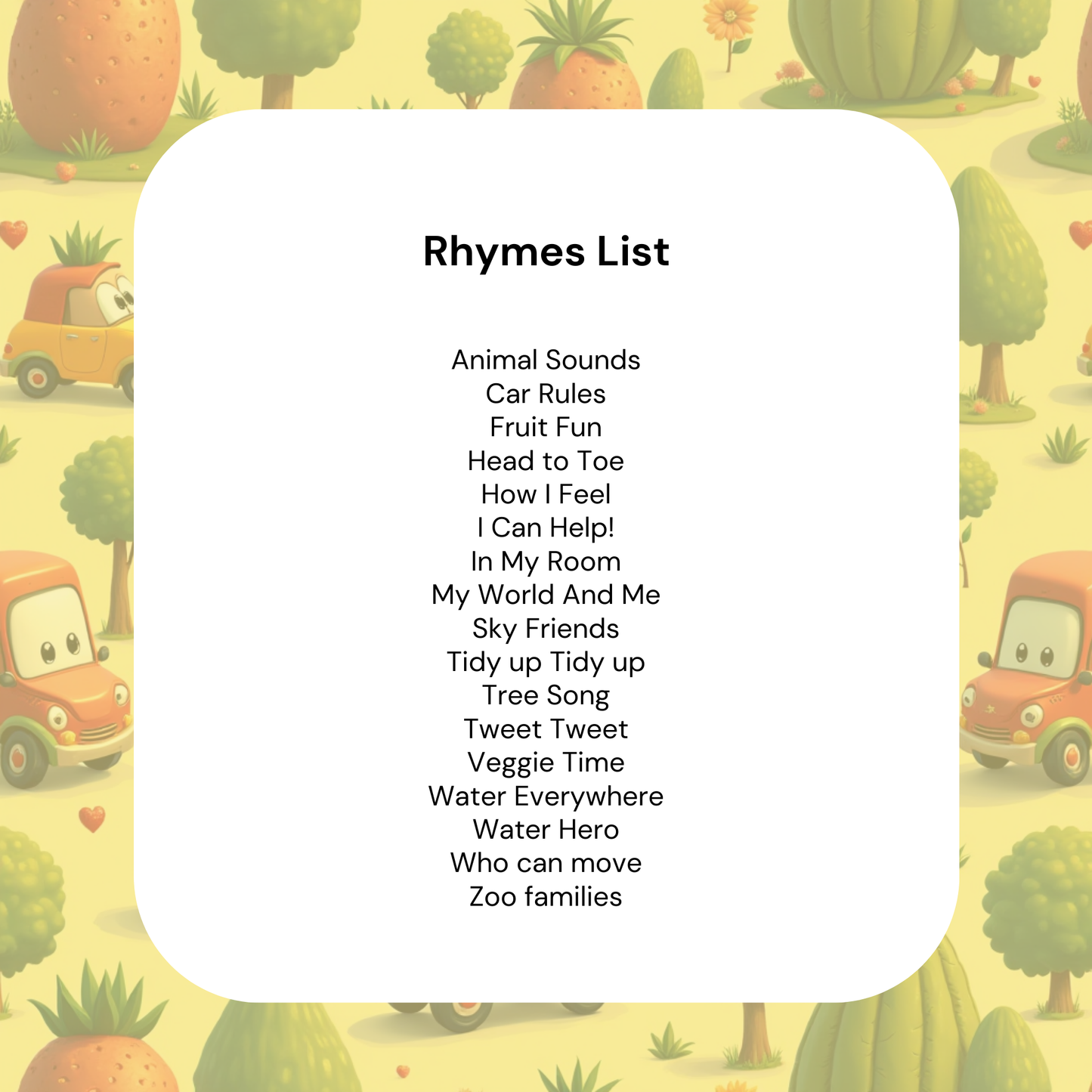 My First EVS Rhymes (MP3)