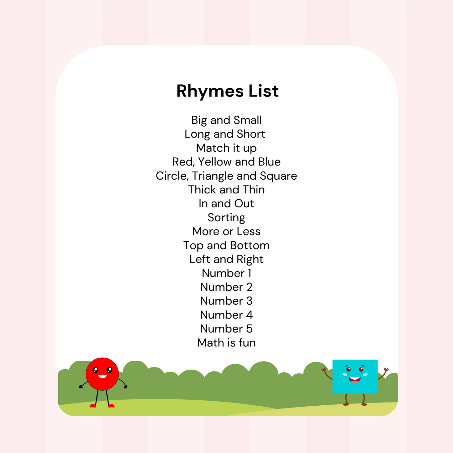 My First Math Rhymes (MP3)