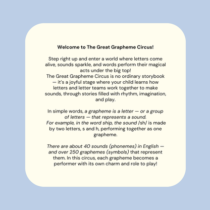 The Great Grapheme Circus - Read Smart Level 4 Phonics Storybook
